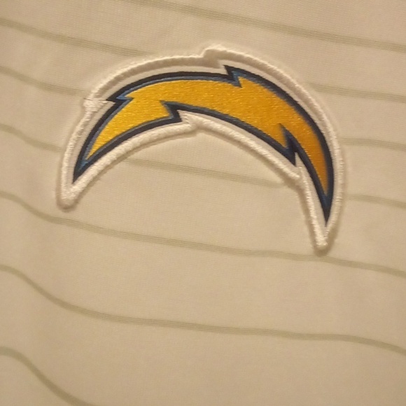 NWT NFL Onfield Dy-Fit Los Angeles Chargers Polo Shirt - Size Large - Picture 9 of 13
